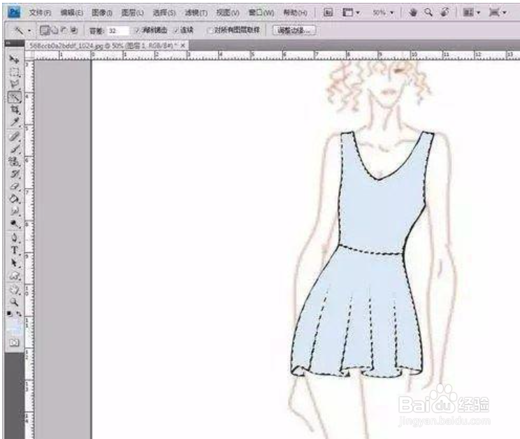 怎样用CDR+PS画服装效果图?
