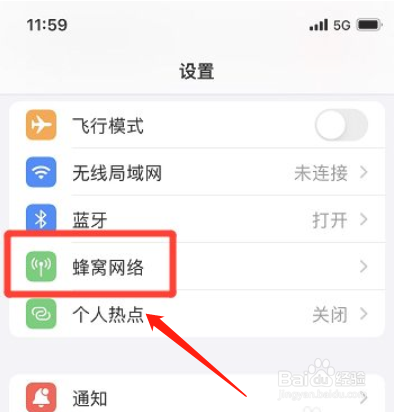 iphone手机怎么开启标准数据模式