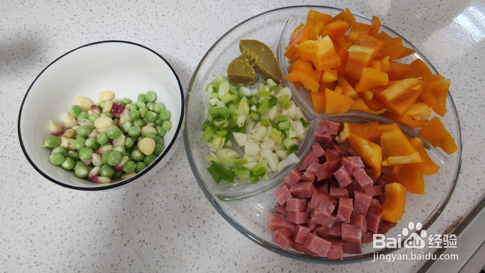 咖喱火腿彩椒饭