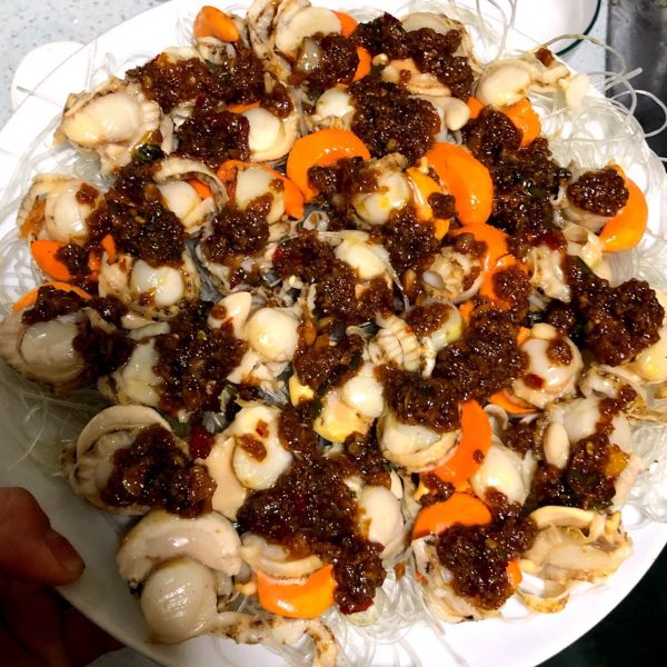 蒜蓉粉丝蒸扇贝