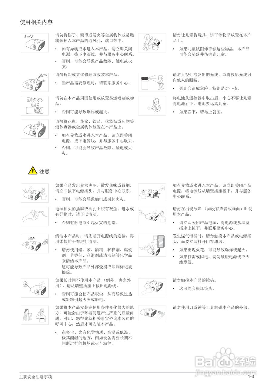 三星SP-L221投影仪使用说明书:[1]