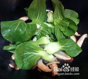 香菇爆炒油菜