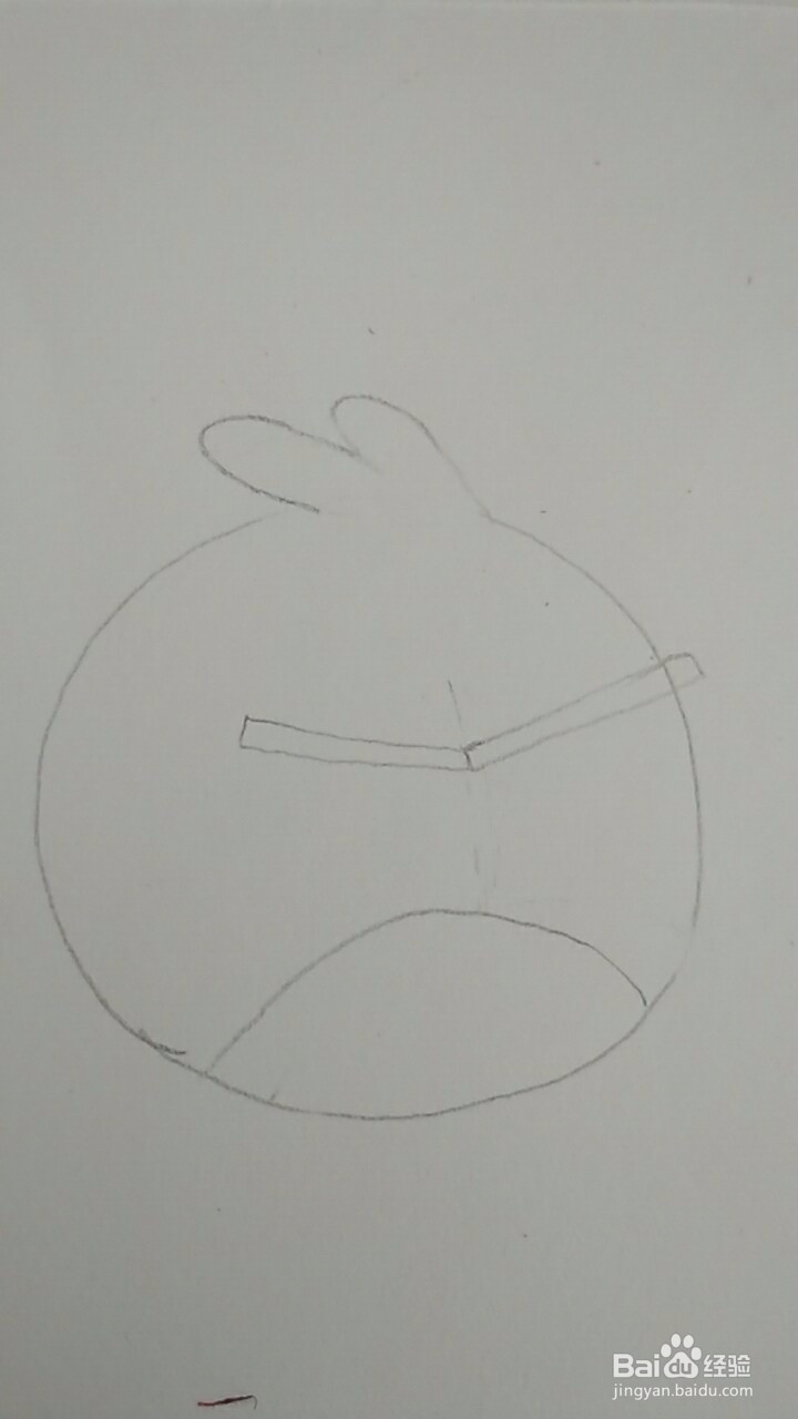 多妈简笔画愤怒的小鸟