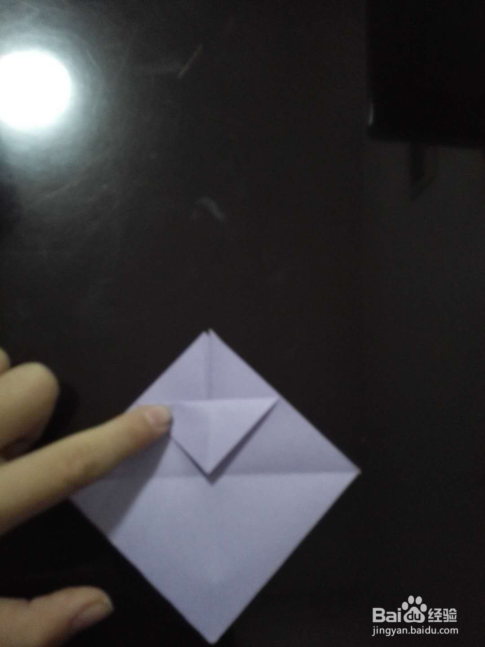 粘贴式四棱锥的折法