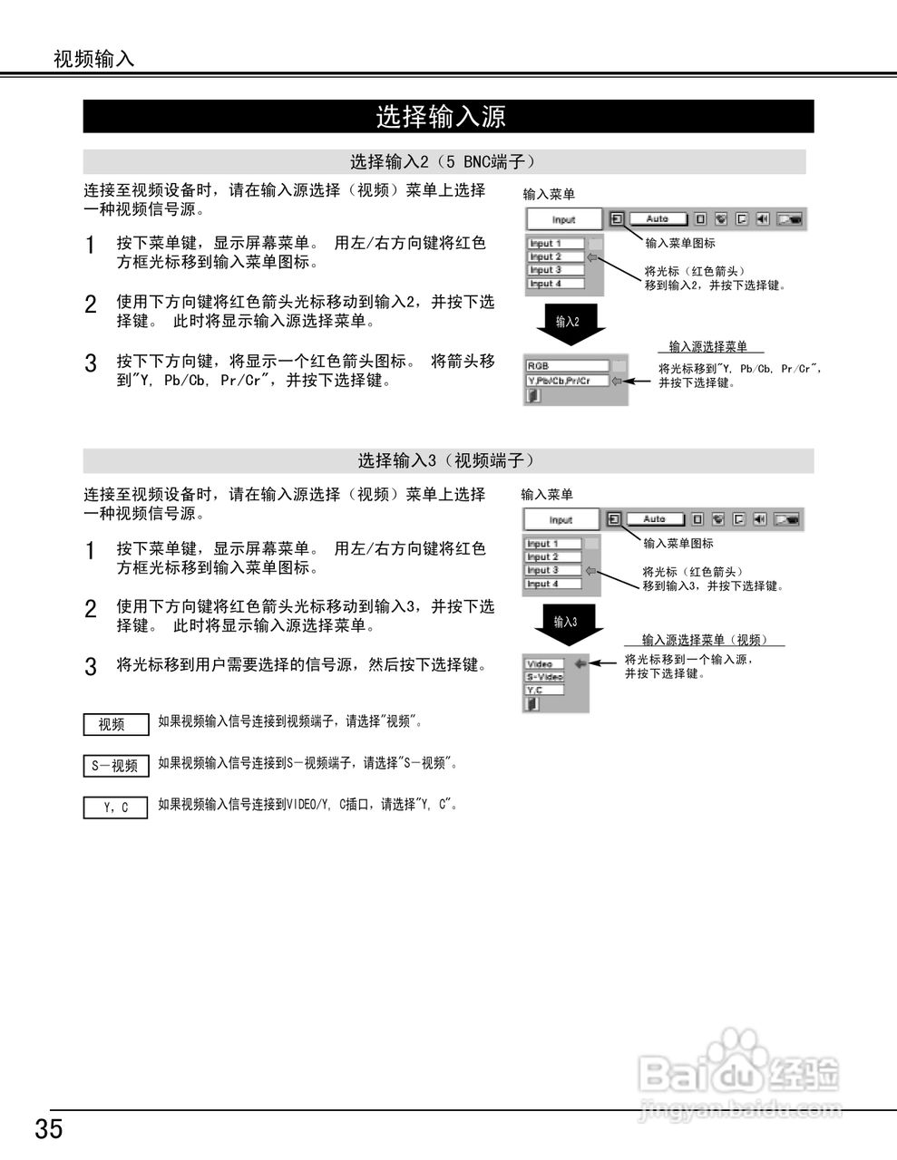 EIKI爱其 LC-XT3投影机说明书:[4]