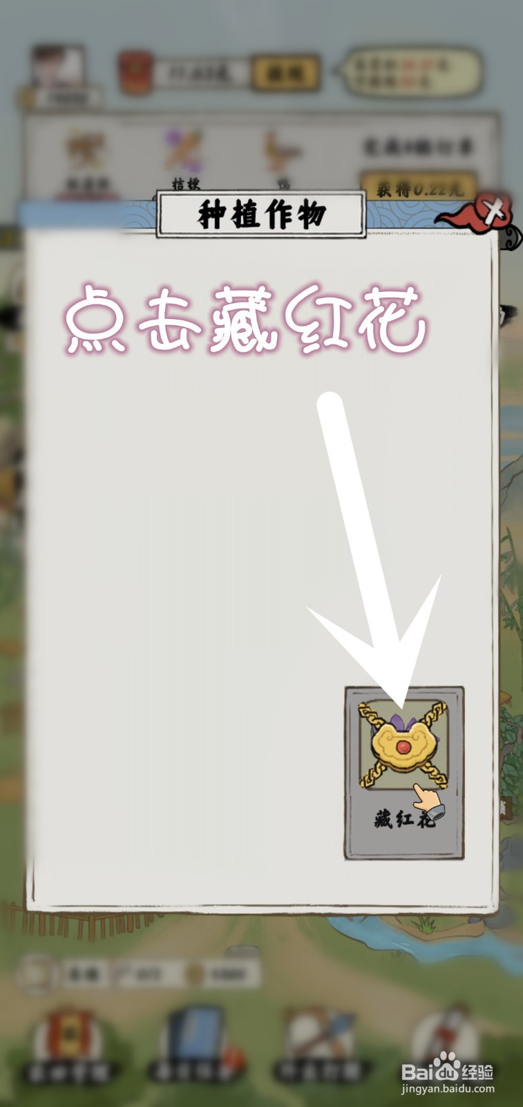 南山小院游戏怎么获得稀有藏红花