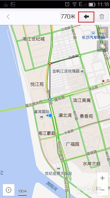 百度地图测距怎么用