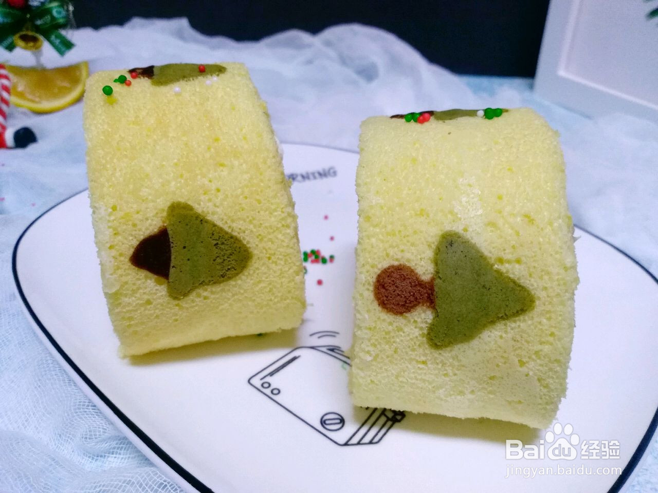 圣诞树蛋糕卷的做法