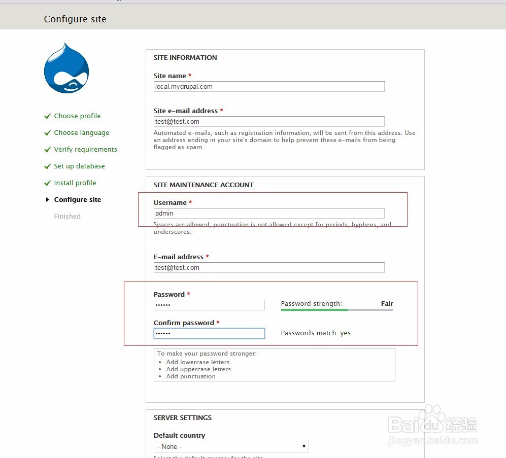 Drupal 7 环境的安装