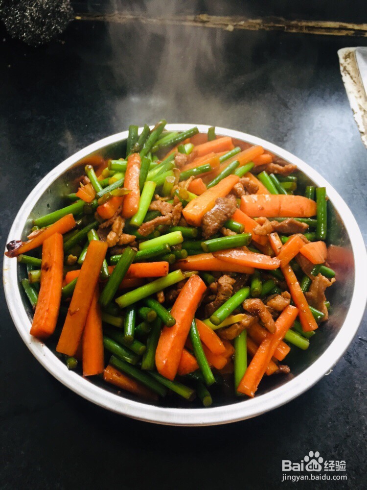 教你怎么做蒜薹炒肉