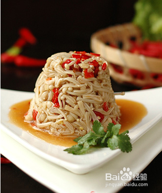 解腻开胃菜——剁椒金针菇