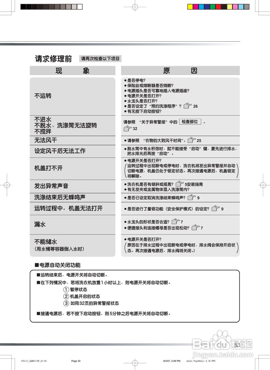 日立XQB65-HP洗衣机使用说明书:[4]