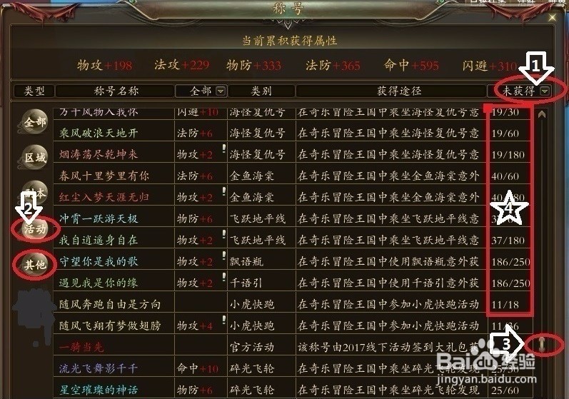 完美国际奇乐冒险王国称号