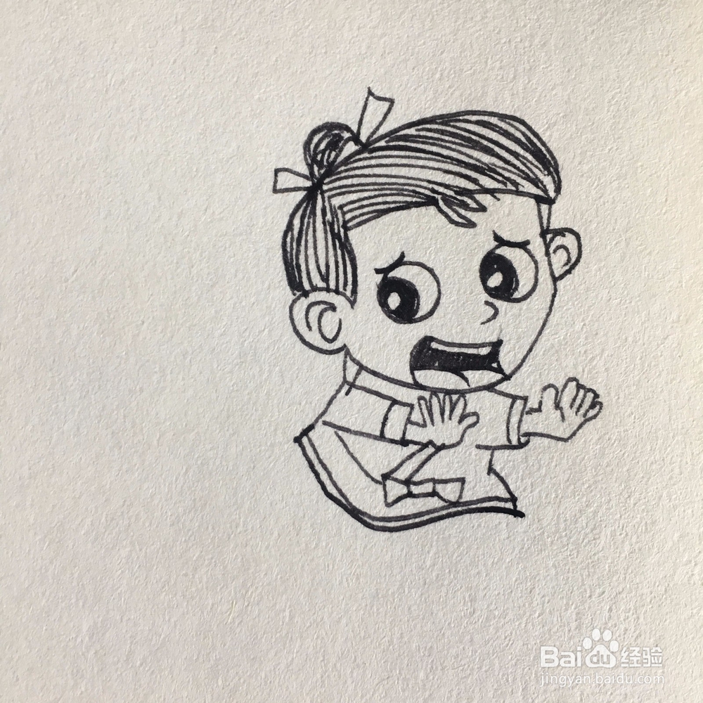 简笔画狼来了的故事怎么画？