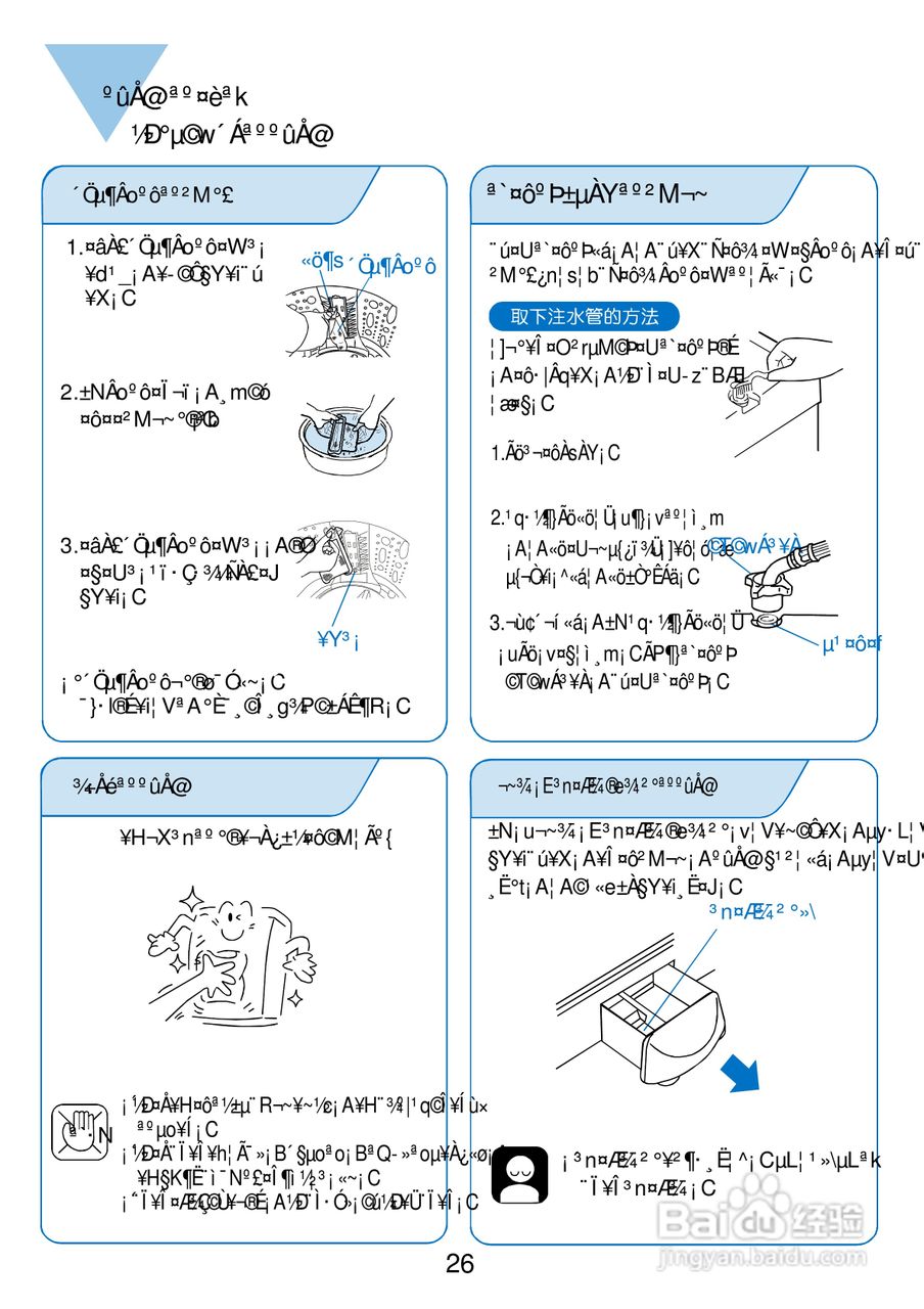 三洋SW-1388UF洗衣机使用说明书:[3]