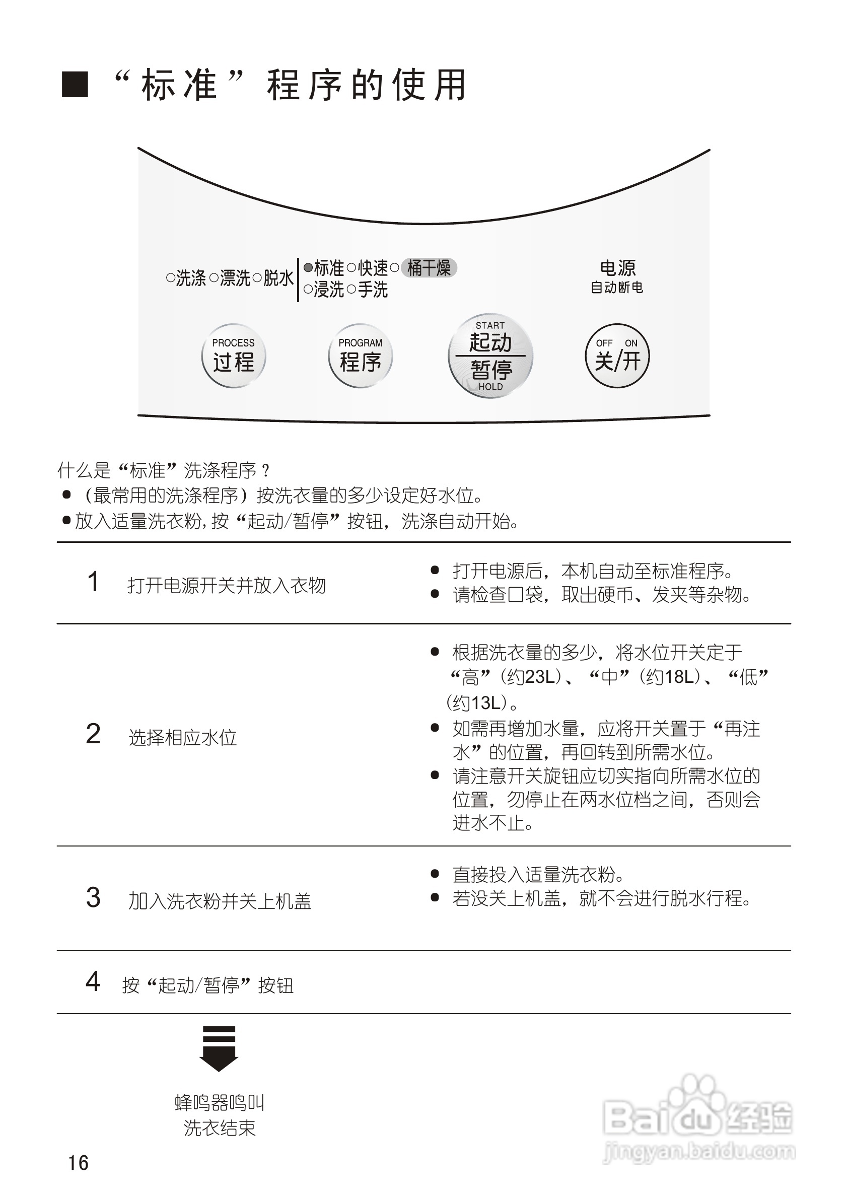 松下XQB28-P200W洗衣机使用说明书:[2]