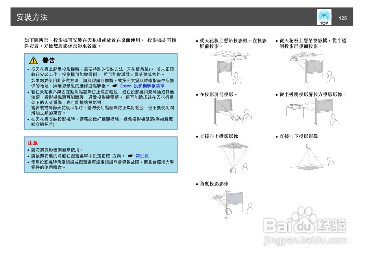 爱普生EB-Z8150投影机使用说明书:[13]