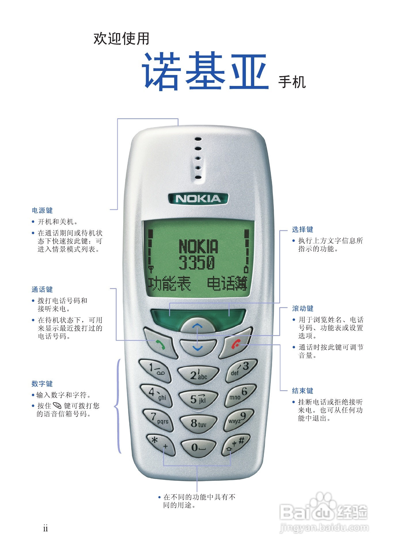 诺基亚3350手机使用说明书:[1]