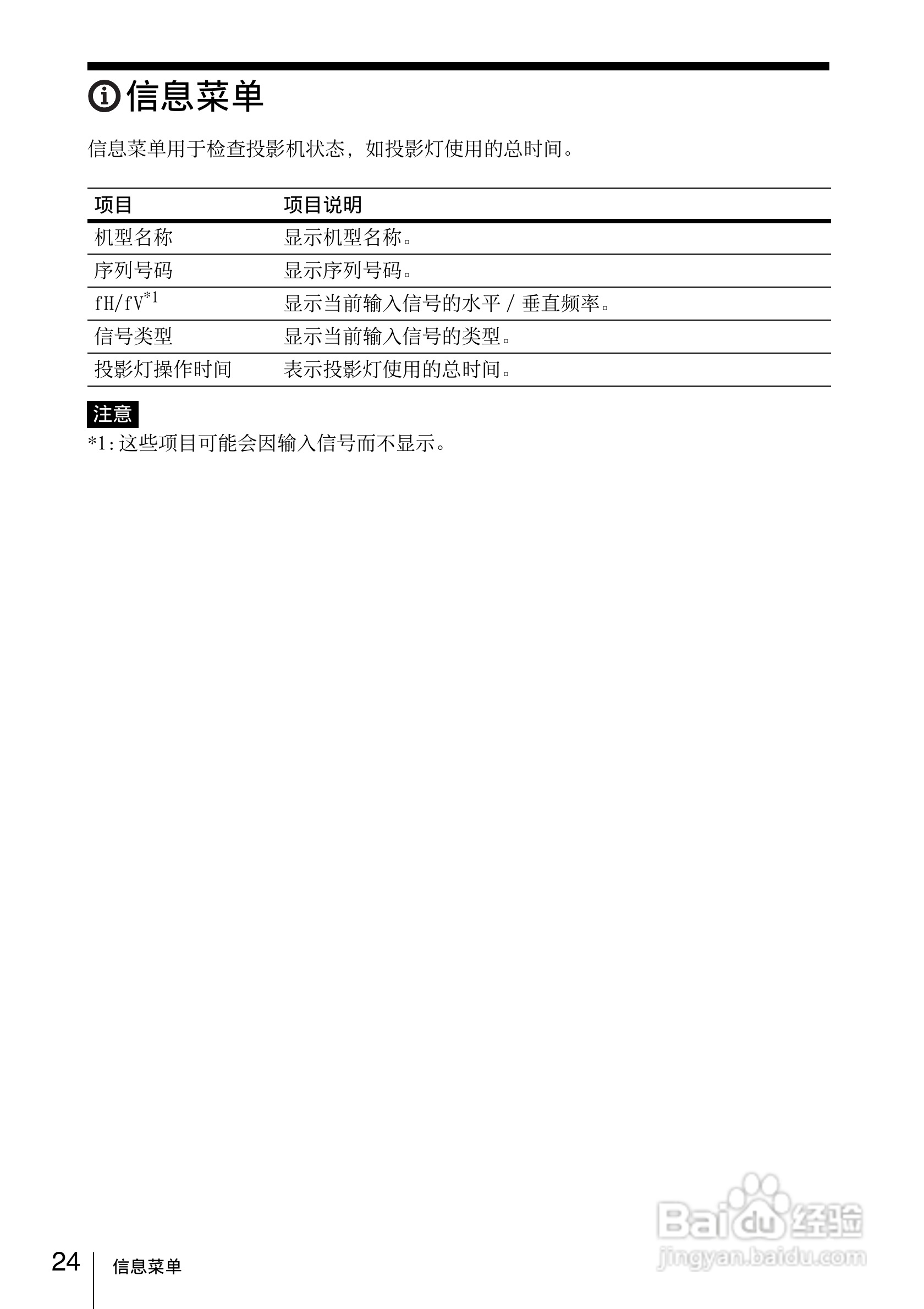 SONY VPL-DX120投影机说明书:[3]