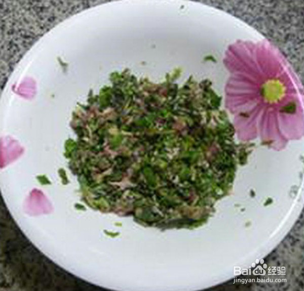 荠菜肉馅煎饺做法