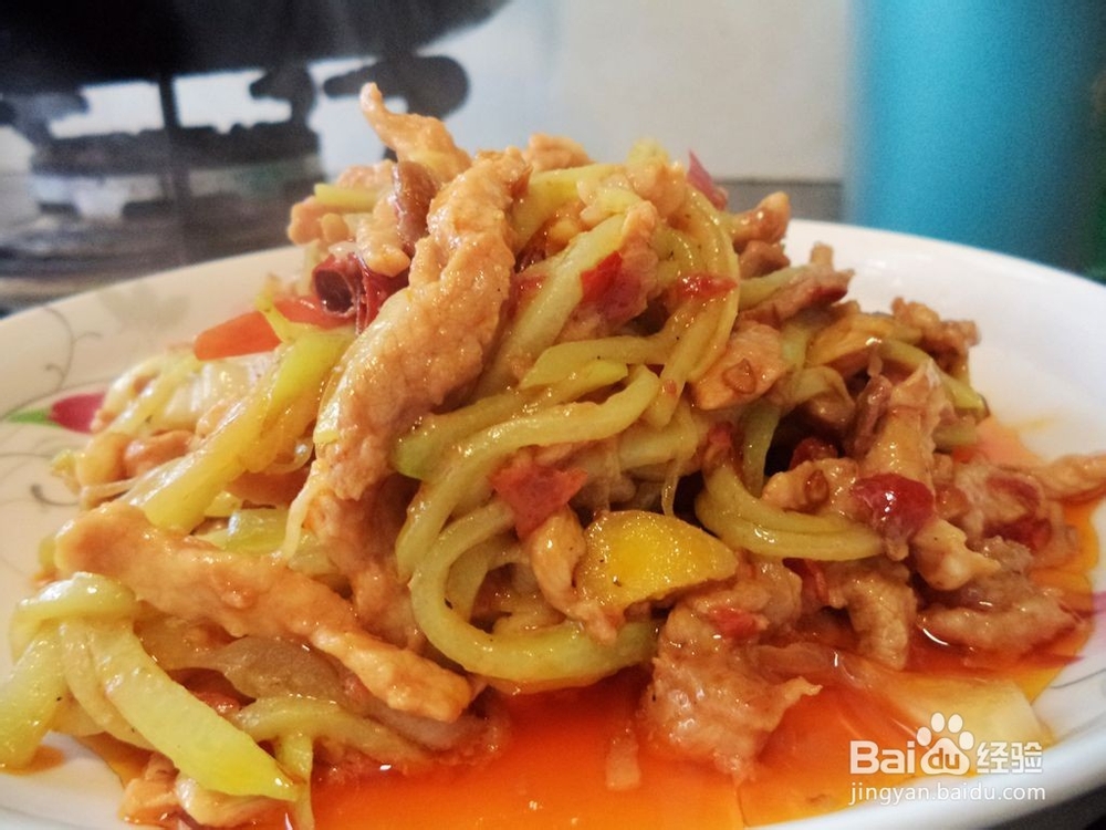 葵瓜丝炒肉 简单的家常炒菜 懒人必学