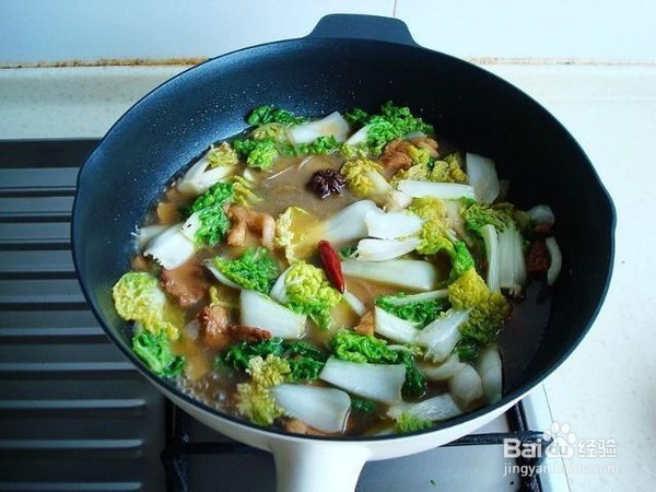 黄心菜炖粉条的做法教程