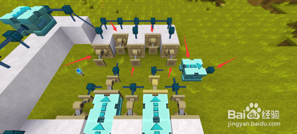 迷你世界密码门怎么做