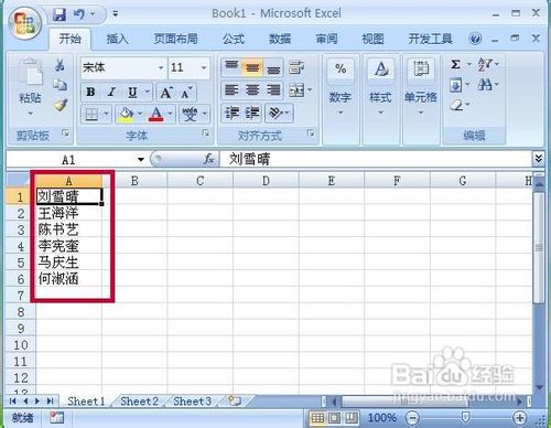 Excel2007表格怎样把姓名的顺序设置成笔画排序