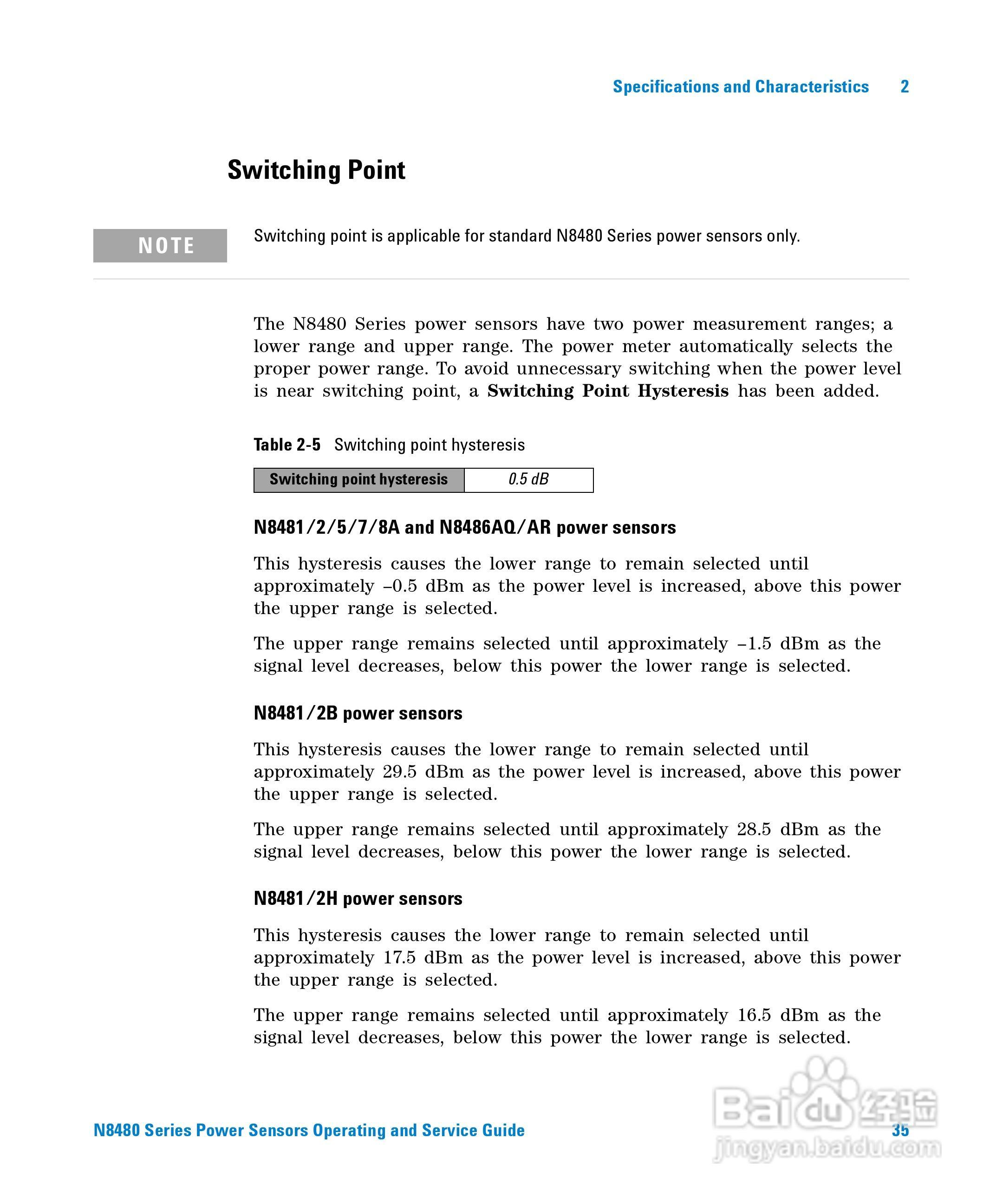 N8481A功率感测器使用手册:[6]