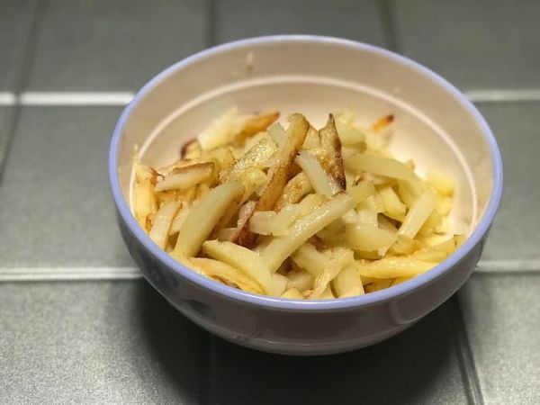 香菜炝煎土豆丝