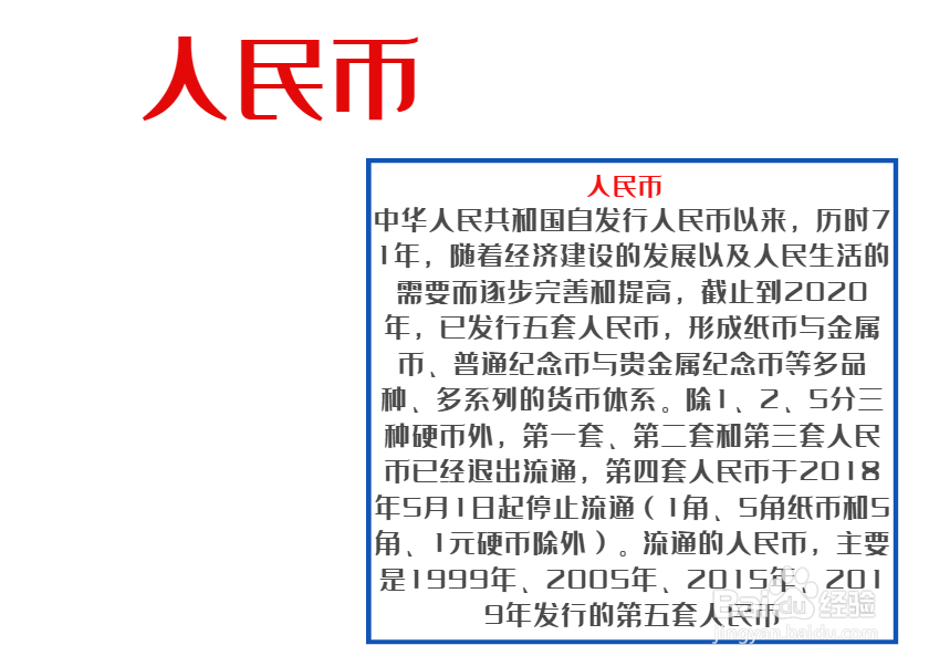 人民币手抄报