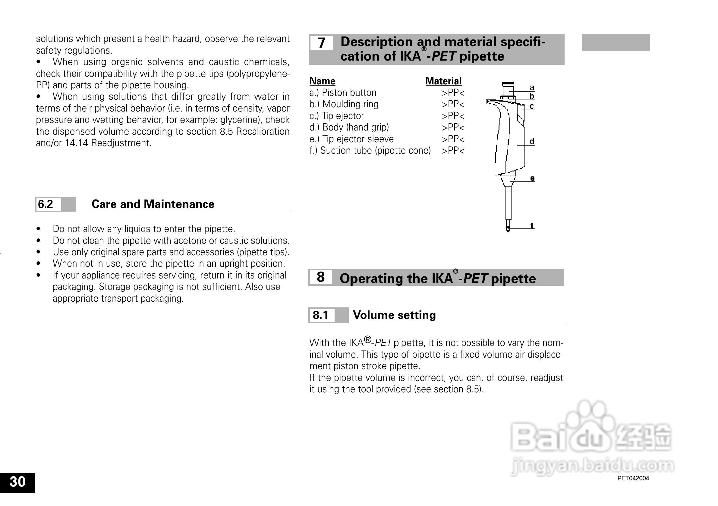 IKA IKA®-PET 25µl 定量移液器使用说明书:[3]