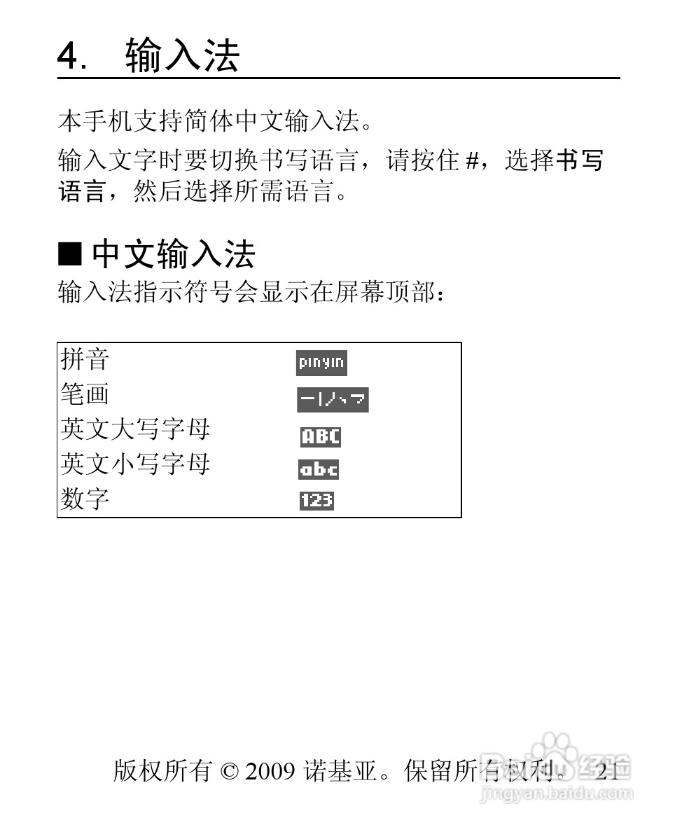 诺基亚1506手机使用说明书:[3]