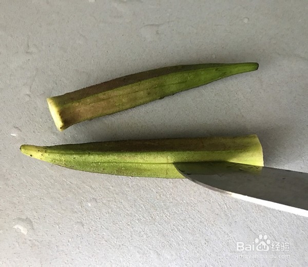 好吃的蒜蓉辣酱拌秋葵