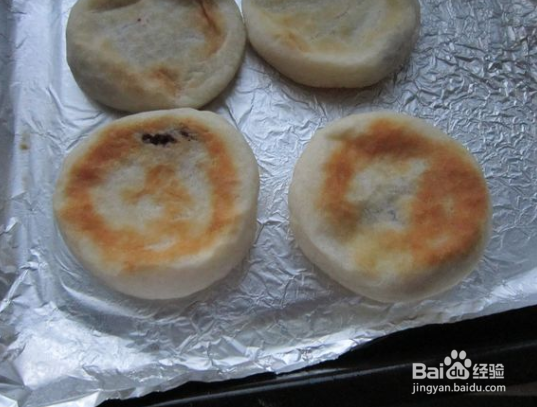 家常烤牛奶豆沙糯米饼