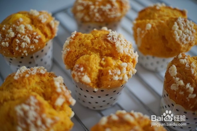 乳酪夹心南瓜爆头玛芬的做法