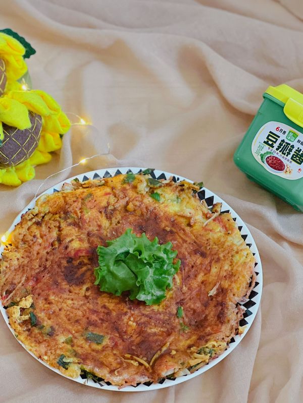 酱香蟹棒海鲜饼