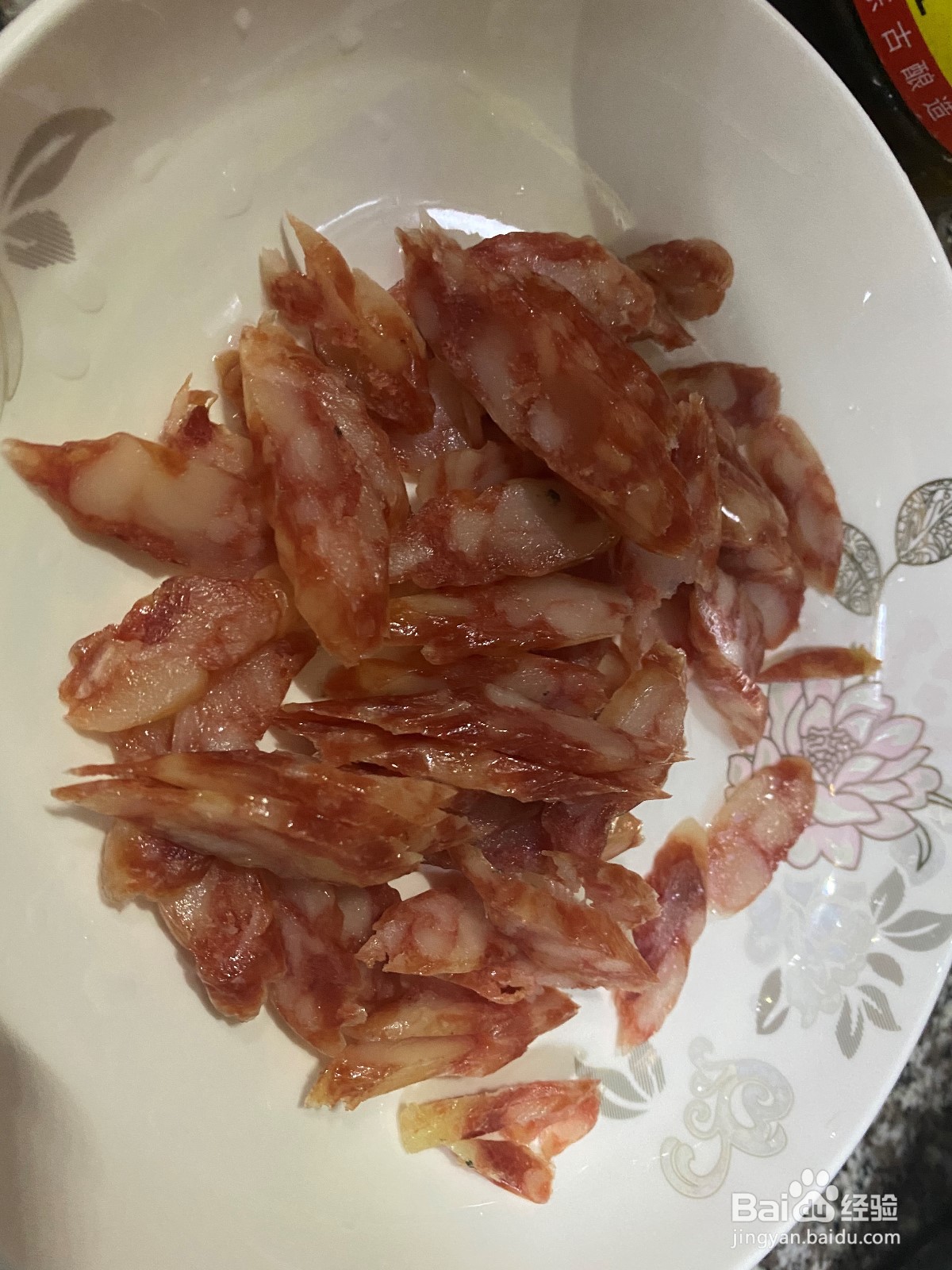 家常菜—-腊肠炒蒜苗