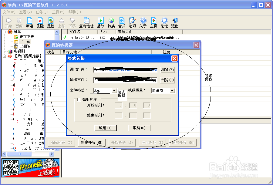 快速下载网页中的视频并进行视频转码