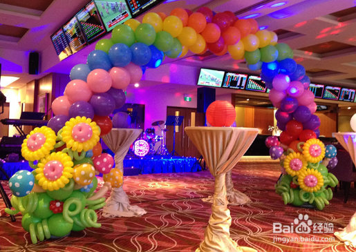 无支架气球拱门教程