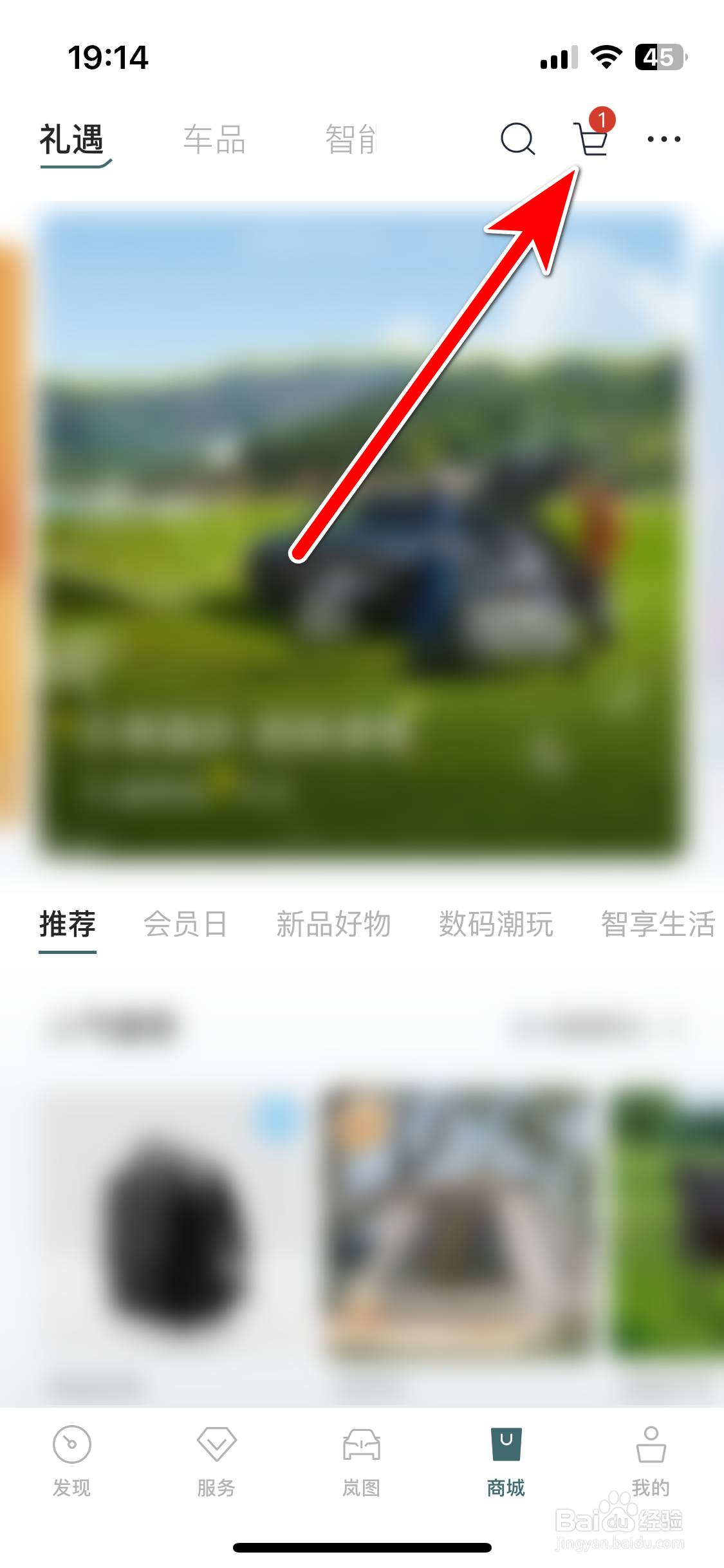 岚图汽车如何删除购物车里的商品