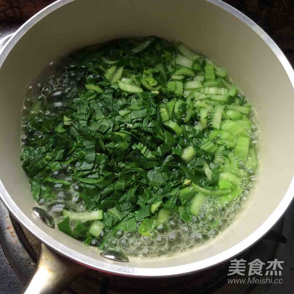 香菇青菜粥的做法
