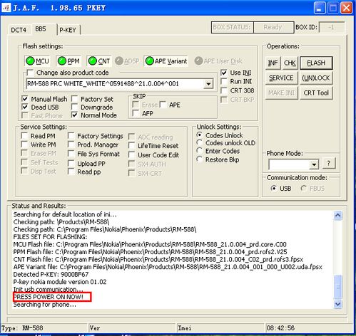 赛班手机jaf强刷教程