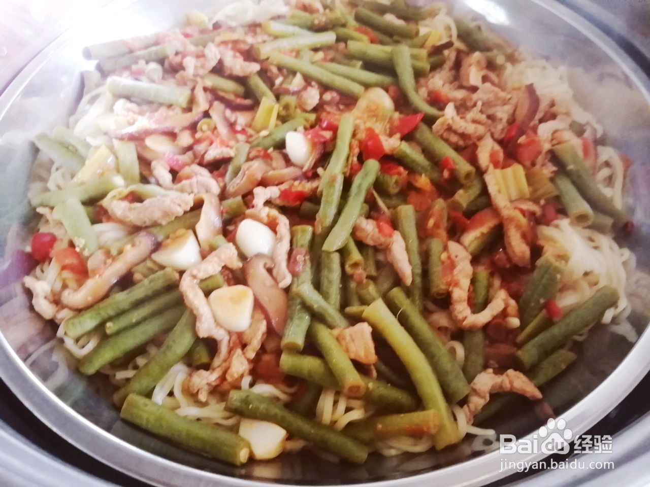 家常豇豆角卤面的做法