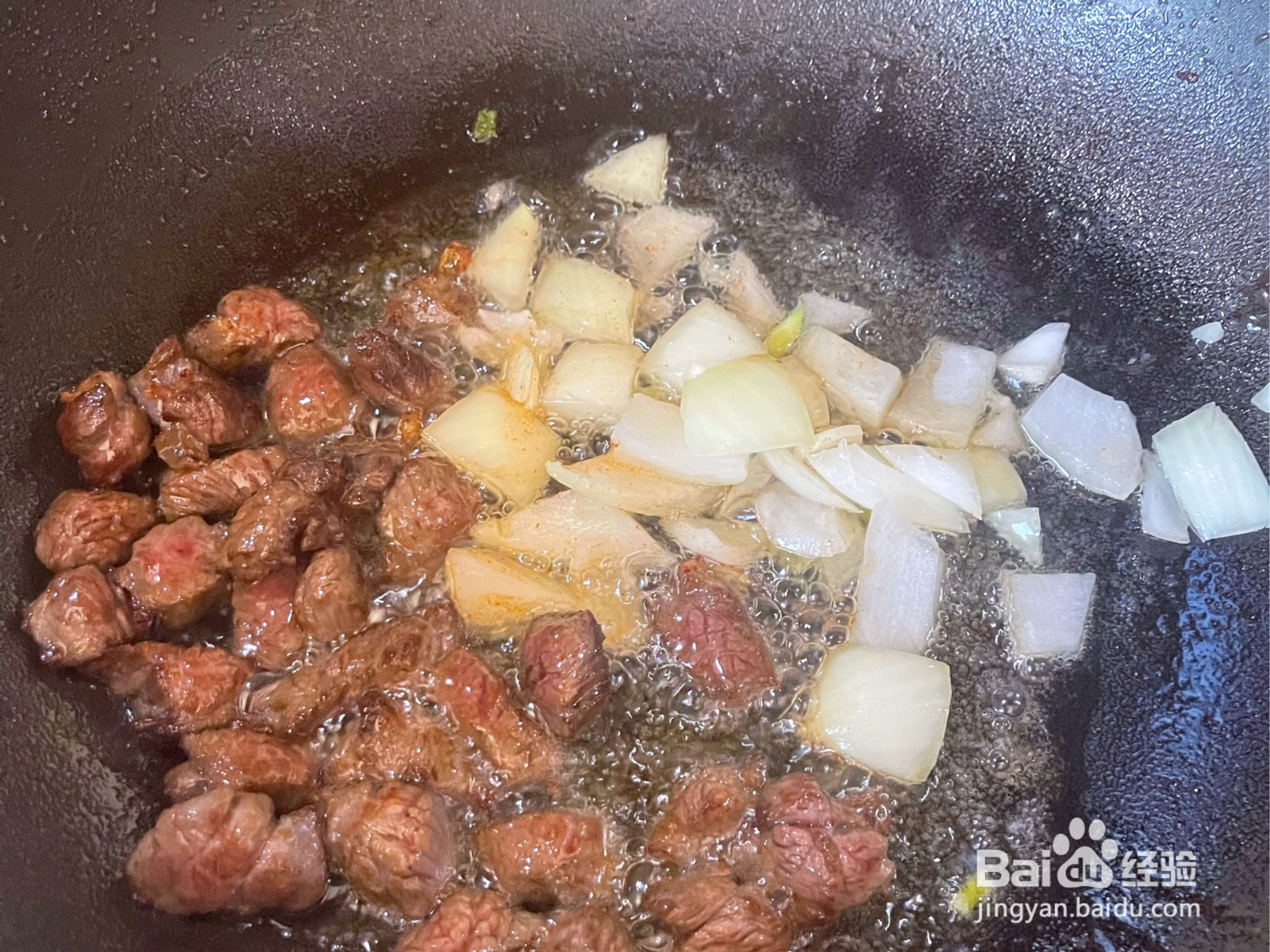 萝卜牛肉焖饭的做法
