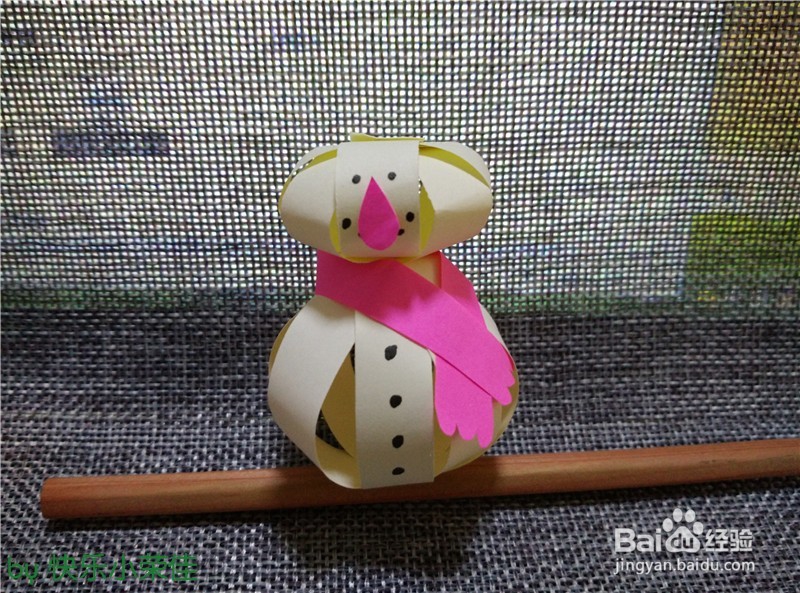 新年小手工：可爱的小雪人