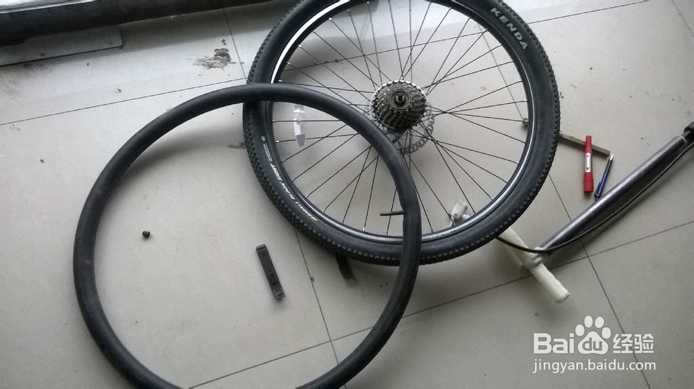 自行车山地车补胎技巧