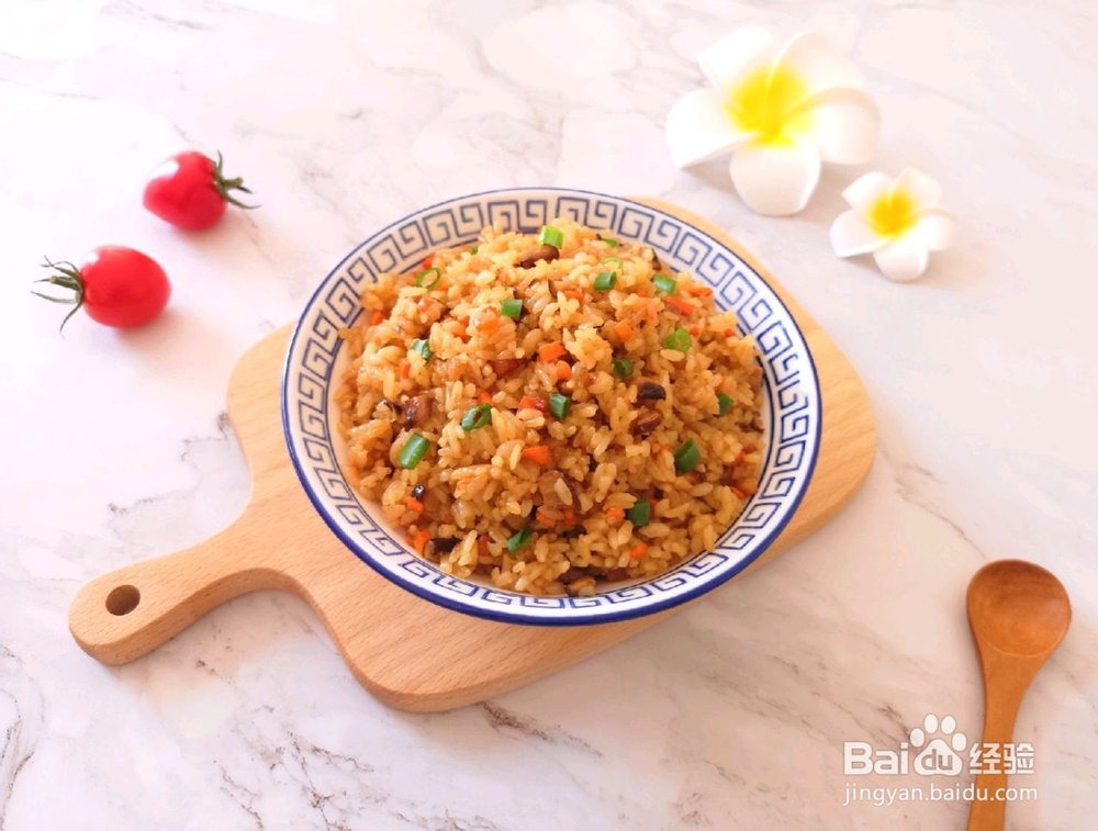 鲜贝露炒饭的做法