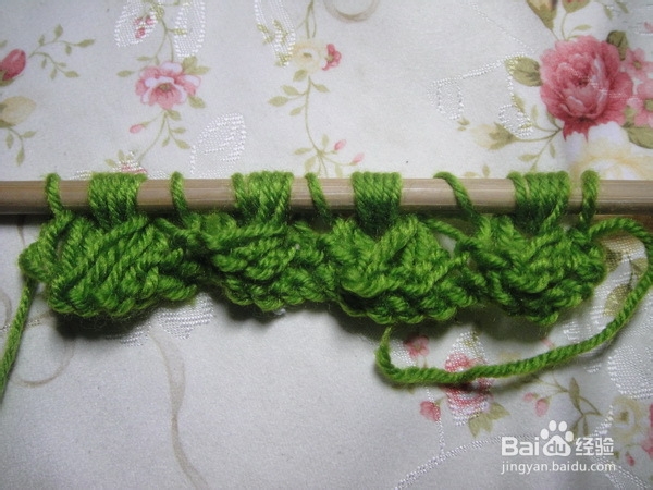 围巾织法——太阳花详细图解