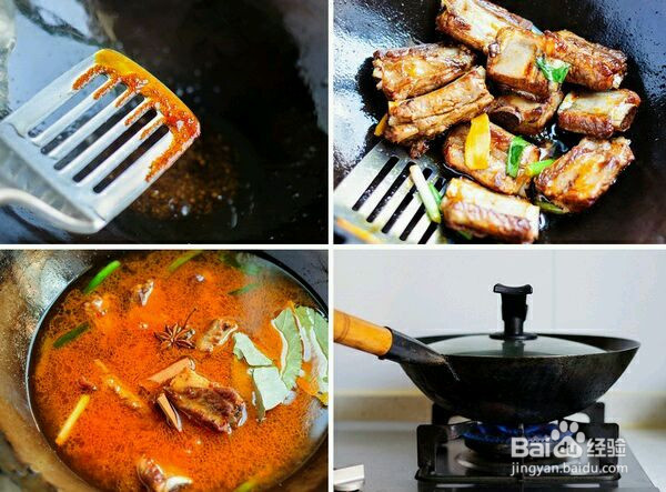 茄汁排骨配米饭的做法
